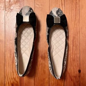 Cole Haan Womens Tali Ballet Flats Leather - Roccia Snake Print